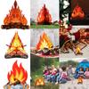 Artificial Fire Easy To Assemble Creative Modeling Home Decor 3D Decorative Cardboard Campfire for Summer Camp