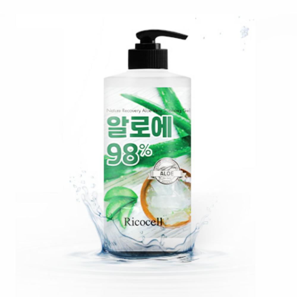 Ricocell Гель для успокоения кожи с алоэ Nature Recovery EX, 1 л, 3 шт.
