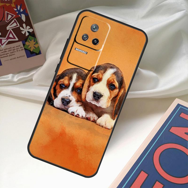 Beagle Puppy Dog Case For Xiaomi 14 13 Ultra 12 Lite 11T 12T 13T Pro POCO M6 X3 X5 X6 Pro F3 F5 M5s Cover