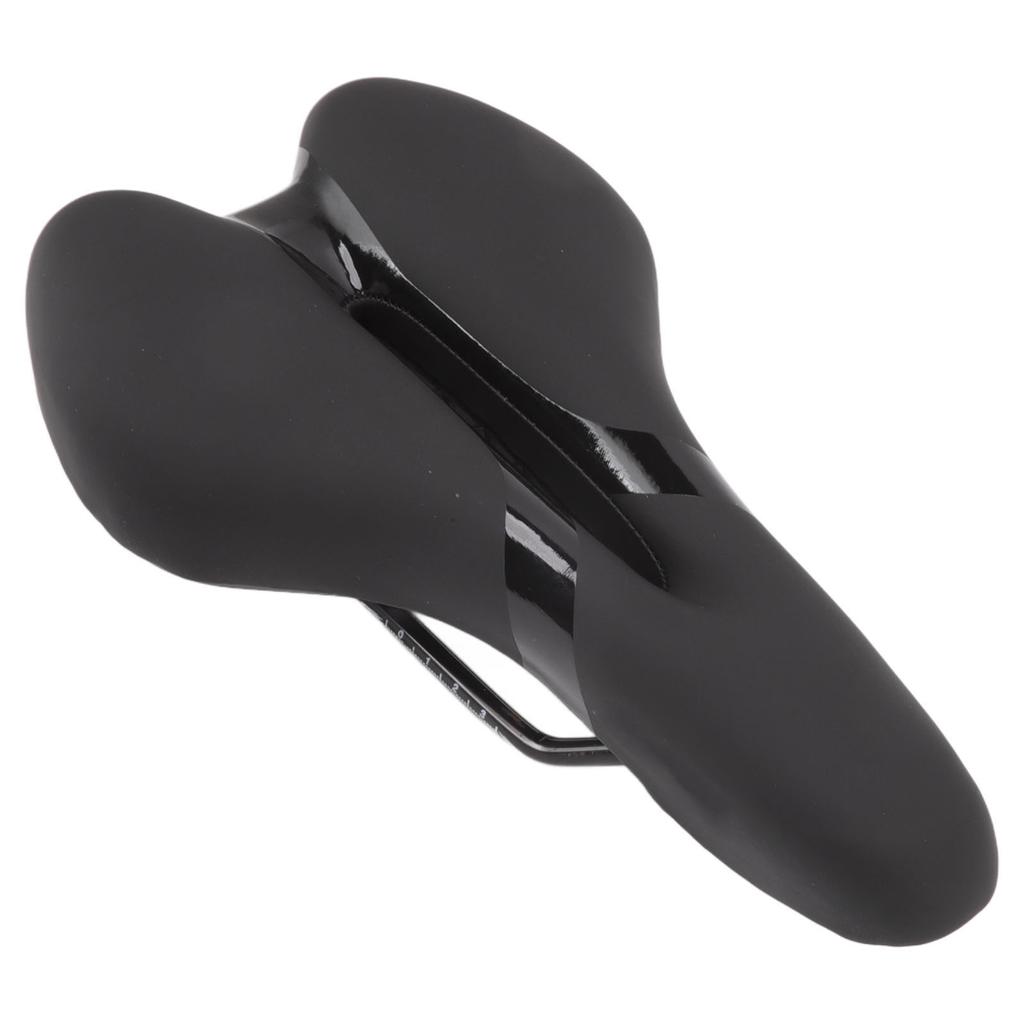 Bike Seat Soft Comfortable Hollow Mountain Bike Cushion Folding Bike Saddle Silicone Black