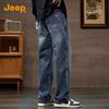 JEEP Men's Loose Straight Fit Denim Jeans