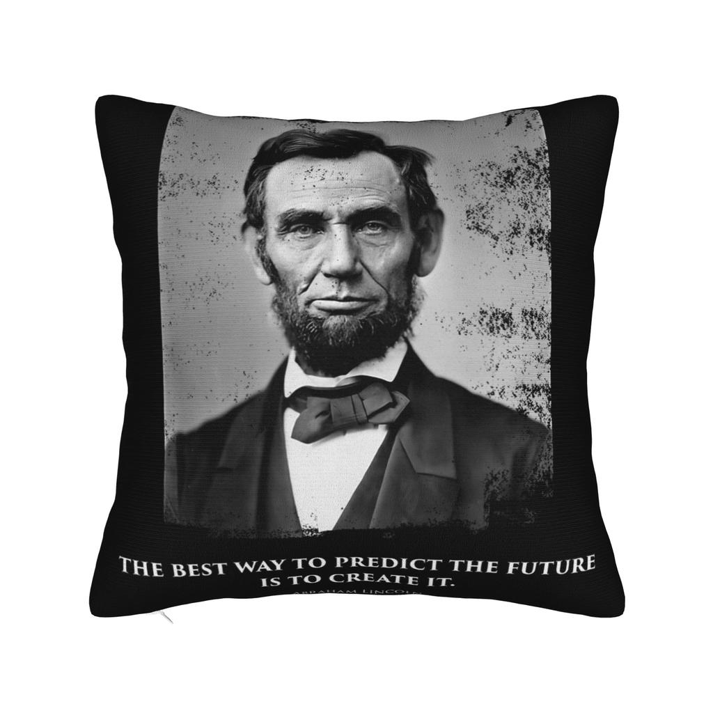 Pillow Cover President Abraham Lincoln Playing Guitar Abe Lincoln Fashion Pillow Case For Sofa Bed Living Room Pillowcases