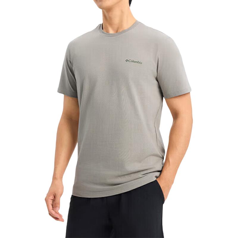 Columbia T-Shirts Men's Gray Crew Neck Moderate AE5592-027
