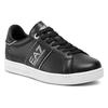 Emporio Armani EA7 Кожаные Удобные Минималистичные Низкие Кроссовки Мужские кроссовки Черные X8X102XK258N763