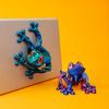 Магнит на холодильник в виде лягушки, напечатанный на 3D-принтере, Реалистичный магнит на холодильник в виде лягушки, Забавное украшение для дома, офиса, белой доски