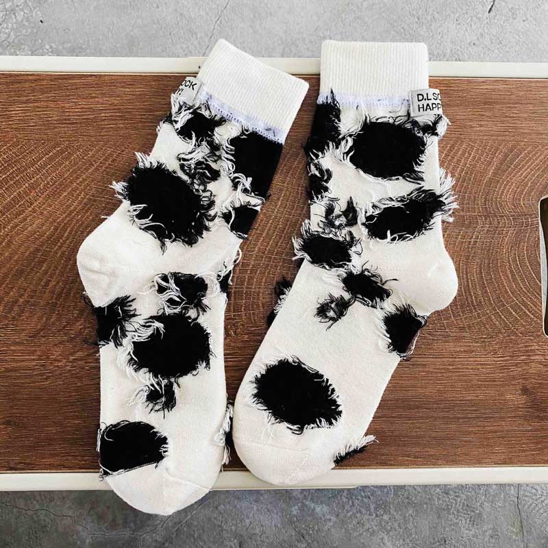 Женские белые носки Harajuku Kawaii Y2k, забавные носки, милые носки в стиле хип-хоп, мужские хлопковые носки, новинки в консервативном стиле