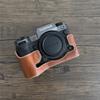 PU Leather Camera Half Case for Fujifilm XH2 XH2S Fuji X-H2 X-H2S Bottom Opening Magnetic Cover