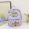 Prepreschool Girls Cartoon Bookbag With Cry Baby And Letter Prints For Daily