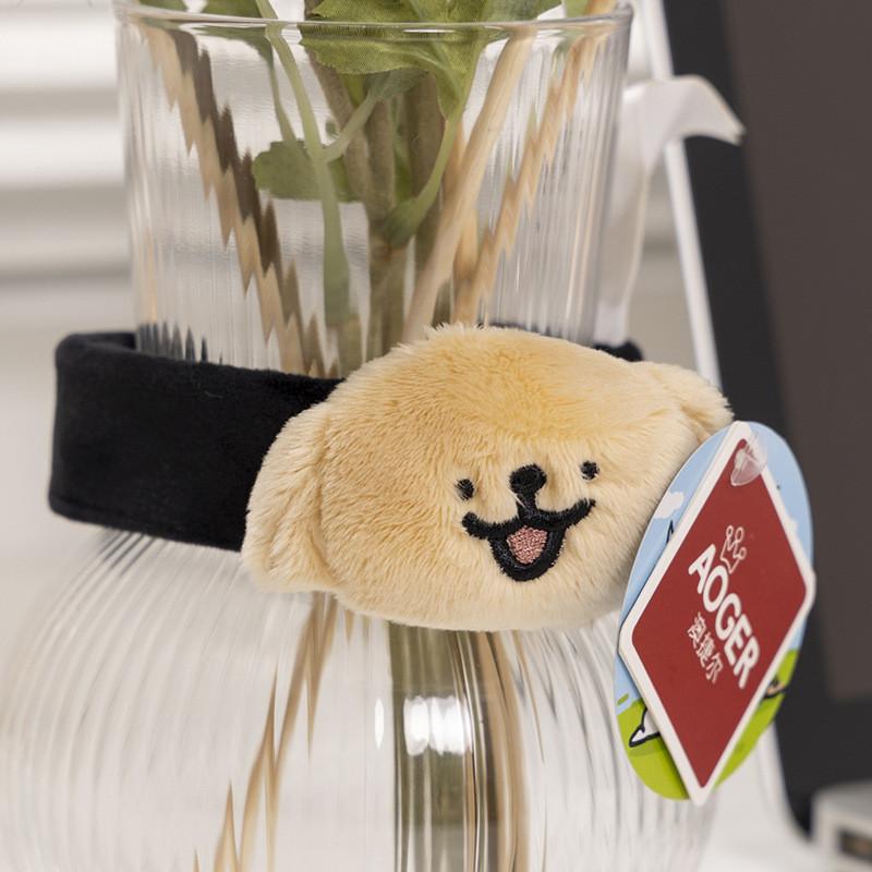 Очаровательная плюшевая повязка на голову с собачкой для женщин, идеально подходит для масок для лица и процедур по уходу за волосами