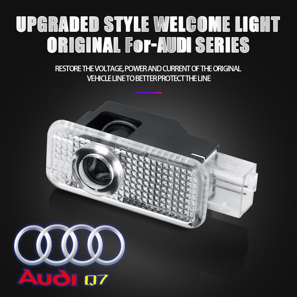 2Pcs/set LED Car Wireless HD Projector Light For 5s Sline RS Quattro Q3 Q7 Q5 A5 A7 A3 A6L A8L A4L R8 S1 Auto Lamp Accessoriess5