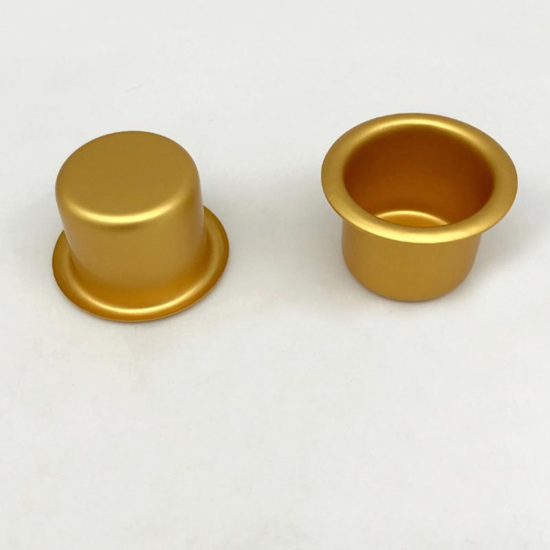 10 шт. DIY подносы для изготовления свечей цвета золота, серебра, металлические чашки для свечей, круглые чашки для свечей, многоразовые