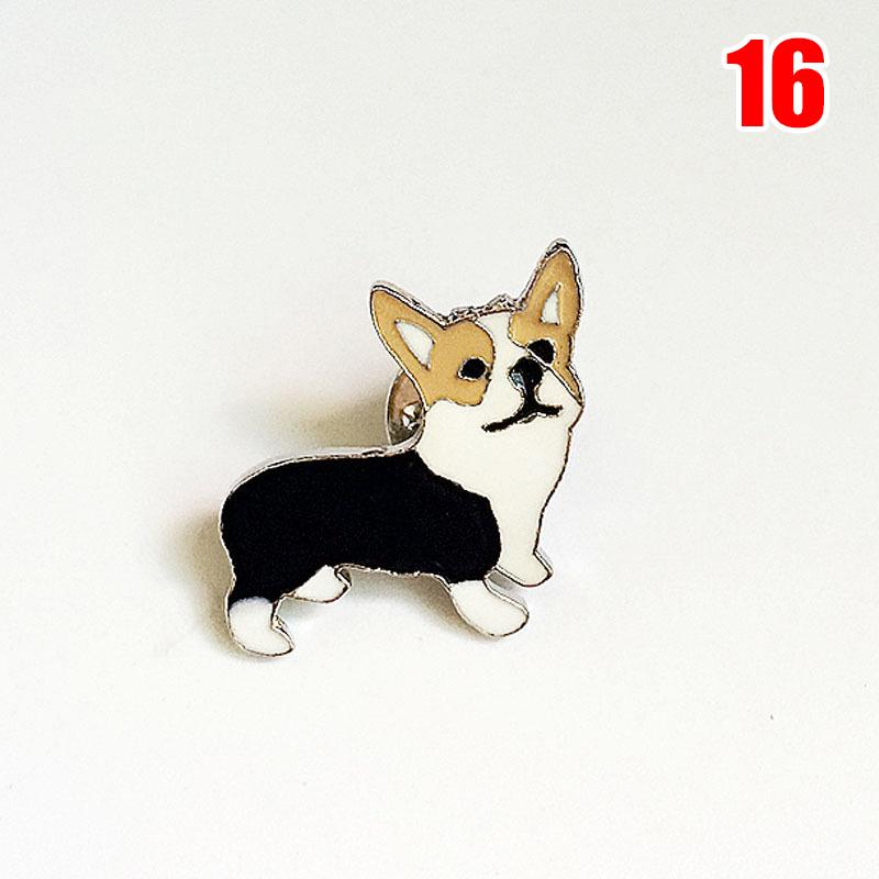 1PC Cartoon Pendant Dog Jewelry Dogs Brooches Pins Dachshunds Corgi Badge Decorated Cute Brooches