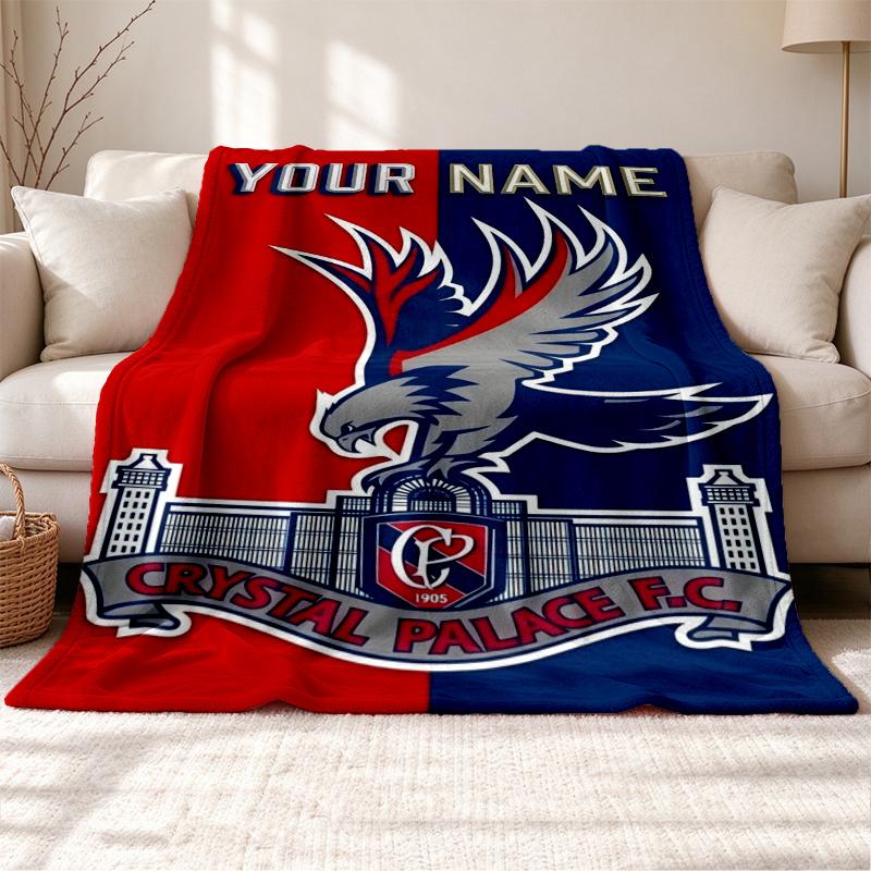 Crystal Palace Customizable name outdoor blanket soft cozy and warm Multi-purpose office blanket outdoor camping and travel blanket all