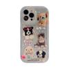 Чехол для мобильного телефона Cat and Dog IPhone 13 Apple 14 16 Противоударный 12 С блестками 11 Подходит для 15pro Max Женская модель