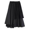 Black Plus Size High Waist Vintage Spring Summer Casual Loose Long for Woman Skirts Womens Skirt