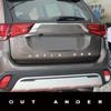 Car For MITSU+BISHI OUTLA+NDER Back Rear Trunk Cover 3D Metal Auto Emblem Stickers Decal Racing Decoration Styling Accessory