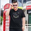 Men's Clothing, Light Luxury, Plus Size Plus Size Short-sleeved T-shirts for Fat Men, Oversized Popular Fat People's Summer Half-sleeved Clothes