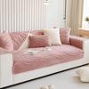 Утолщенное плюшевое полотенце для дивана, зимний теплый чехол для дивана в форме буквы L, универсальное одеяло для дивана с защитой от царапин для гостиной, домашнего декора