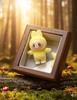 Figure Labubu The Monsters Monster Toy Children's Fluffy Yellow 4 Cm