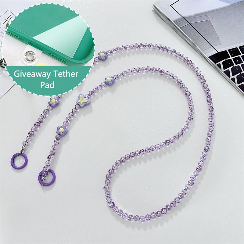 Длинная цепочка-кроссбоди из бусин для подвешивания мобильного телефона, шнурок для чехла телефона, веревка против потери с клипсой, подвески для сумки для iPhone