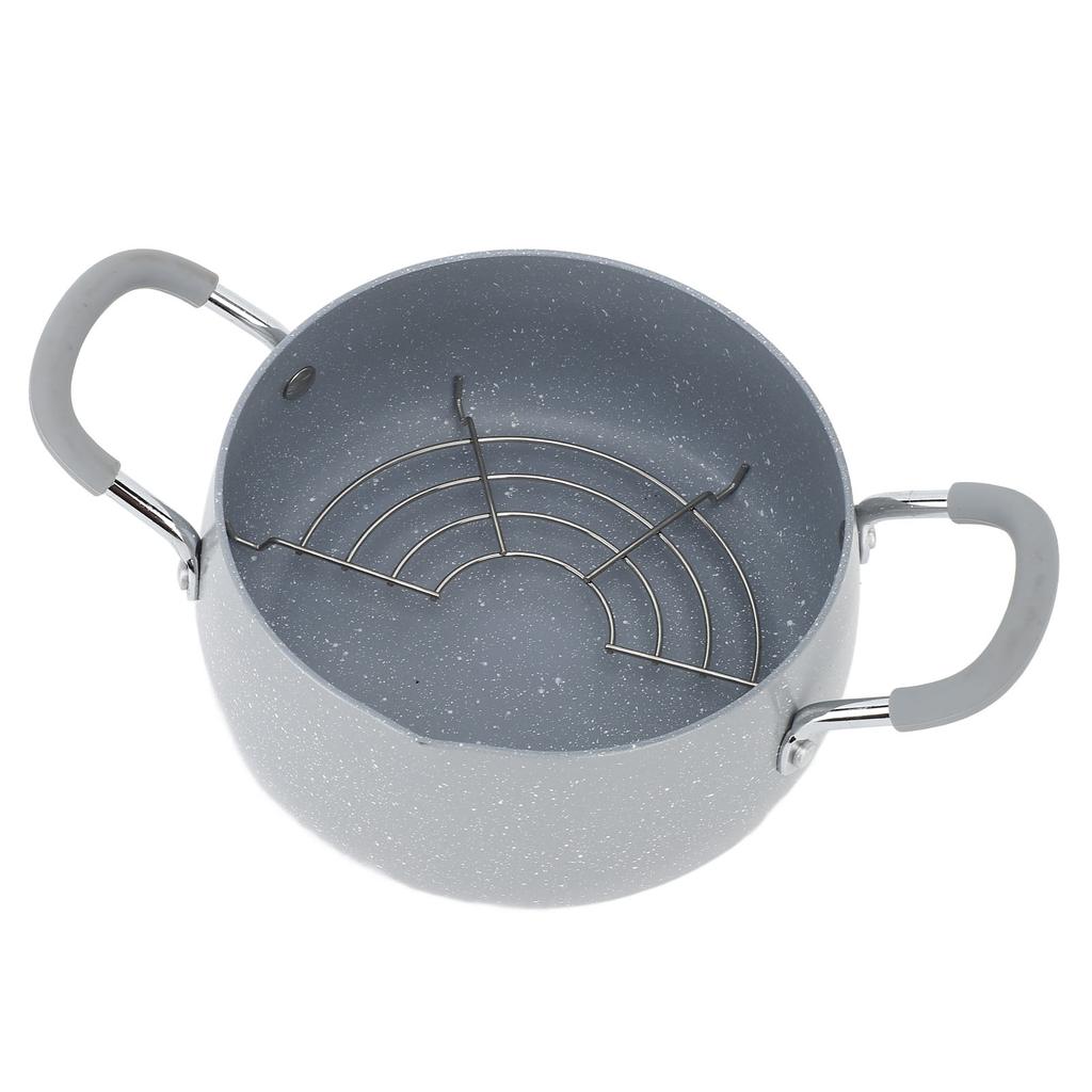 Японская фритюрница с двумя ручками, мини-сковорода с крышкой и подставкой для сушки масла для кухни