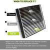 Cabin Air Filter - CP285 CF10285 Air Filters with Activated Carbon - Car Automotive Replacement for Toyota 4Runner, RAV4, Corolla, Camry, Highlander,