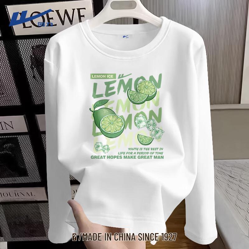 Женская футболка Warrior, весна 2026, из чистого хлопка, с длинным рукавом