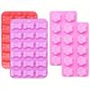 2pcs Set Silicone Puppy Paw Bone Molds Premium Non-Stick Food Safe for Candy DIT Mold Candle Soap Making Baking Chocolate Mould