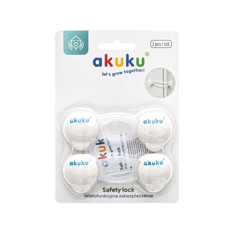 AKUKU A0648 Universal locks for cabinets, white, 10 cm
