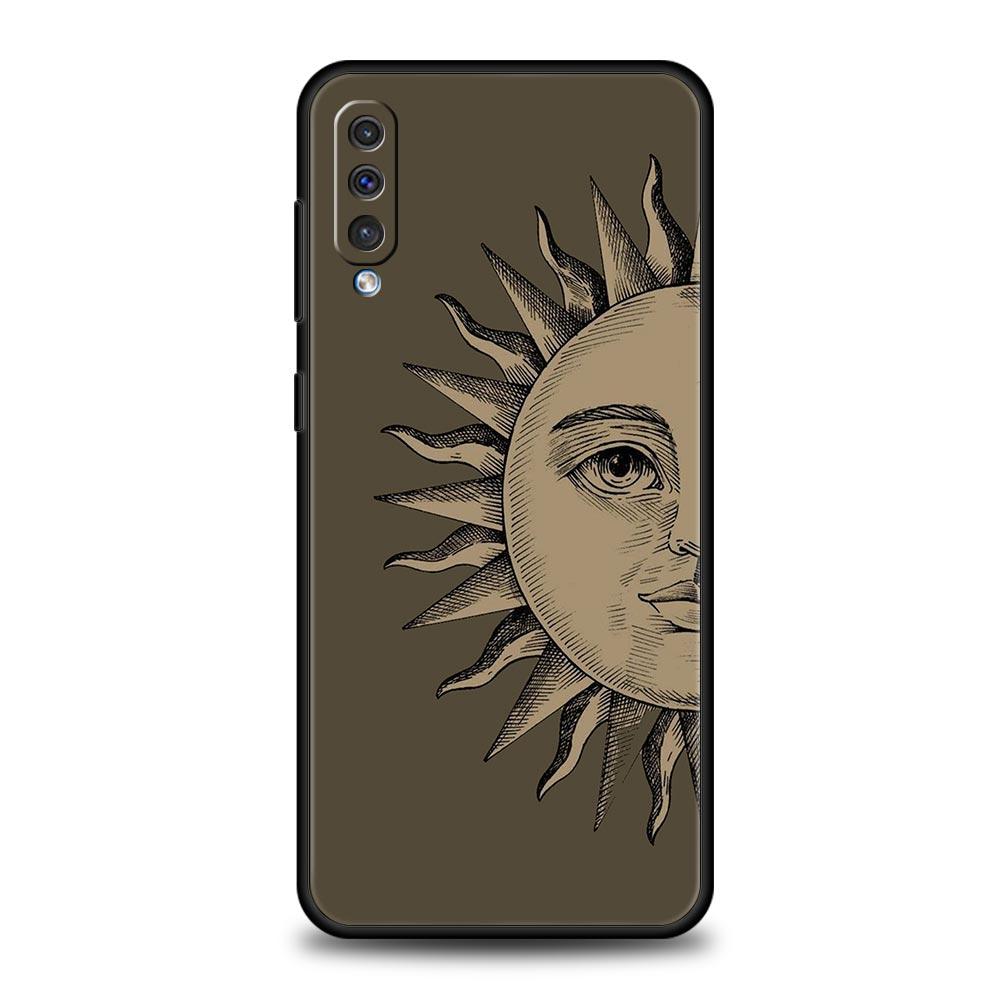 Забавный чехол для телефона Sun Moon Angel Eyes для Samsung Galaxy A52 A50 A70 A10 A30 A40 A20S A20E A02S A12 A22 A72 A42 A32 5G A04s