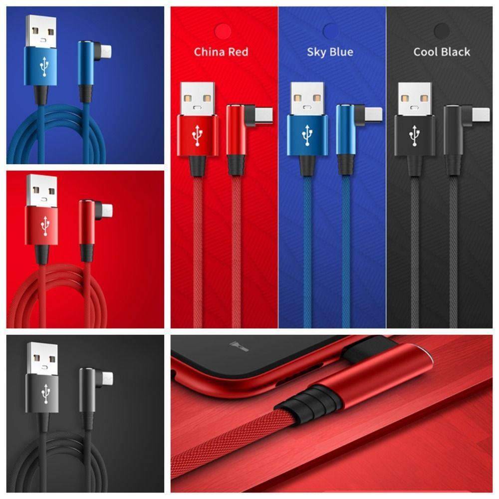90 Degree Angle Type C Cable 5A USB C Charging Cable USB Type C Type C Charging Line  Smartphone
