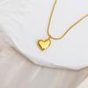 Versatile 18k Gold French Love Necklace: Niche Design Titanium Steel Pendant for Women