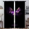 Плотные шторы для комнаты, 2 панели, шторы Valorant, детская комната, перегородка, тюль для спальни, домашний интерьер, шторы для гостиной, кухни