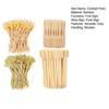 Набор из 500 палочек для коктейлей, 4 вида и 3 размера, длинные бамбуковые шпажки для закусок, напитков, десертов, декоративные деревянные палочки для вечеринок
