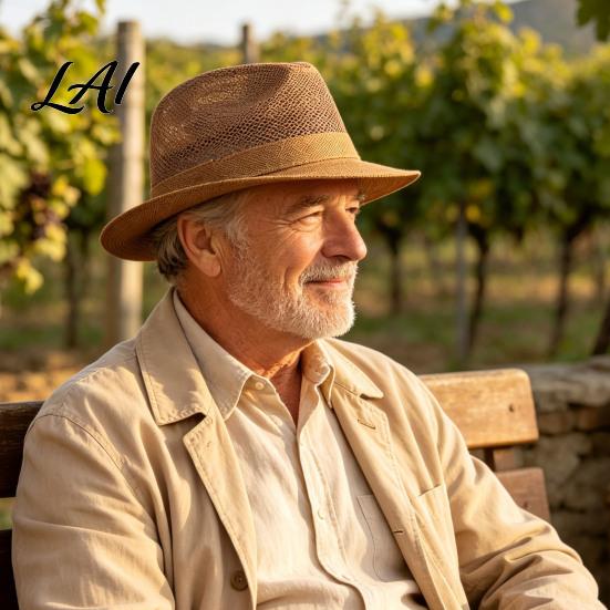 UV Protection Summer Hat Men's Breathable Sun Hat Mesh Wide Brim Fishing Cap for Middle Waterproof Aged Lightweight Foldable Outdoor Beach