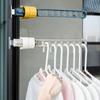 Balcony Clothes Drying Rack Wall Mounted Clothes Drying Rack Bathroom Drying Rack Indoor Space Saving 8 Holes Drying Rack