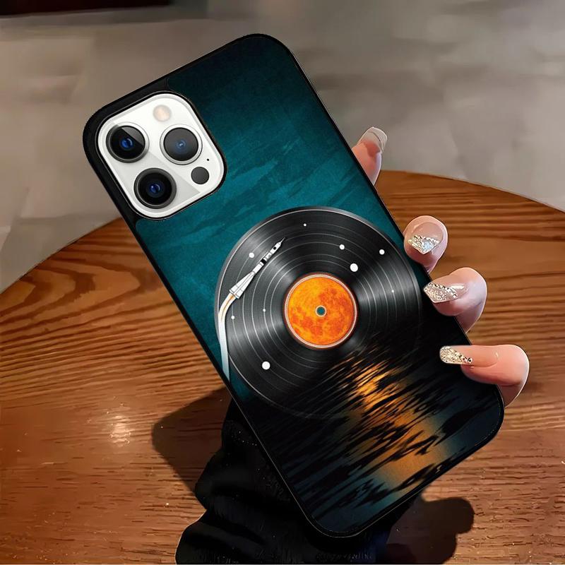 Vinyl DJ Record Art Phone Case For iPhone 17 Air 16 15 14 13 12 11 Pro Max Max Plus Bumper Case Cover