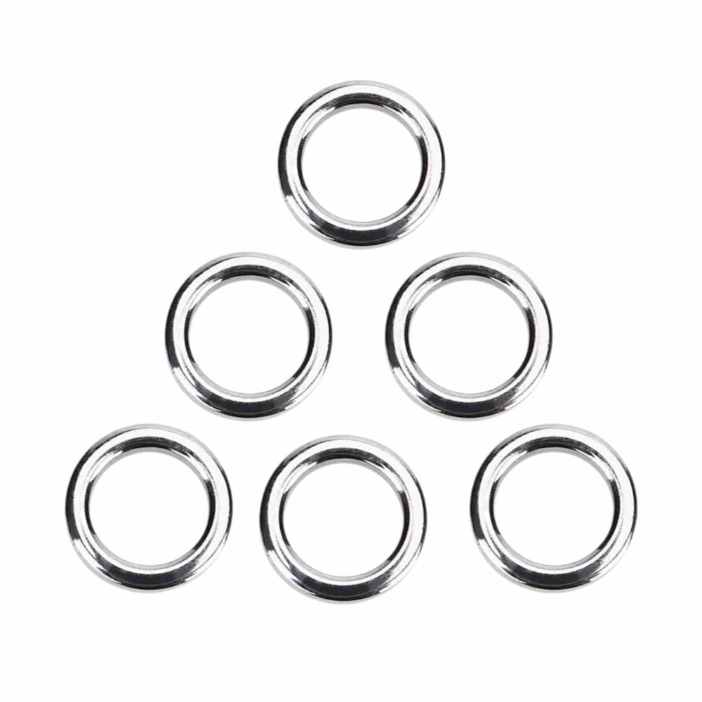 Stainless Steel Fishing Split Rings High Strength Fishing Rings Fishing Solid Rings  Sea Fishing