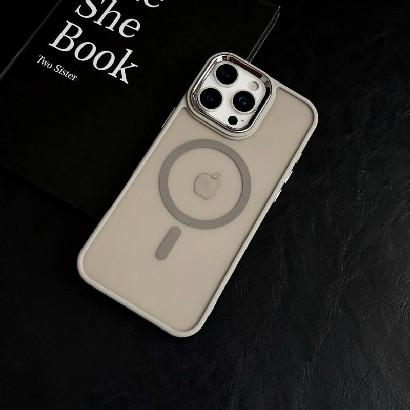 Magnetic Luxury Matte Translucent Armor Shockproof Case For iPhone 16 15 14 13 12 11 Pro Max Plus Magsafe Wireless Charge Cover