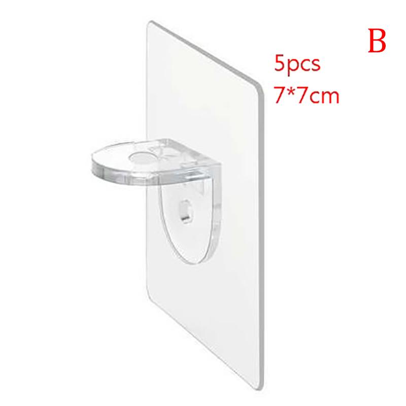 5 шт., многослойная перегородка для гардероба без гвоздей, стойка для поддержки клеевого слоя без гвоздей