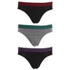 Tom Franks Mens Briefs Underwear With Striped Waistband (3 Pack)
