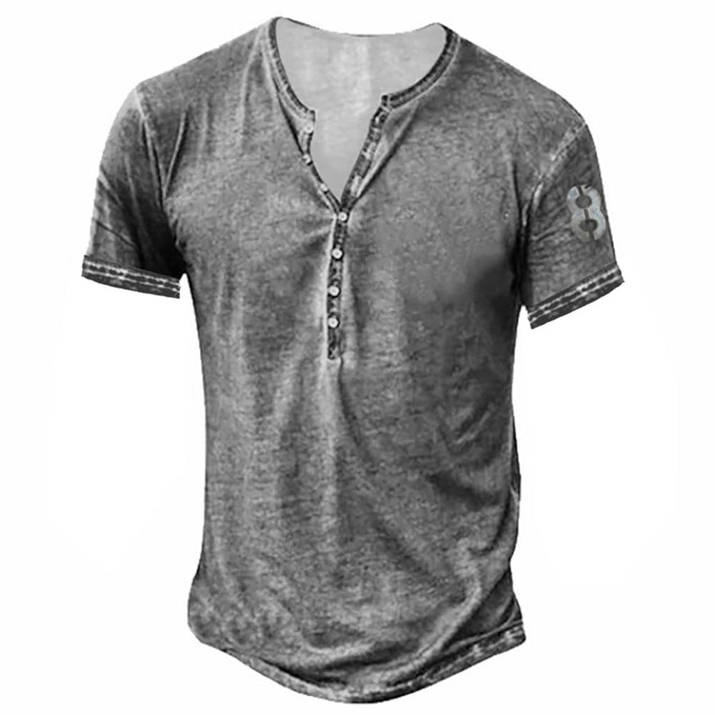 Men's Short Sleeve Graphic And Embroidered Fashion T-Shirt Spring And Summer Short Sleeve Printed