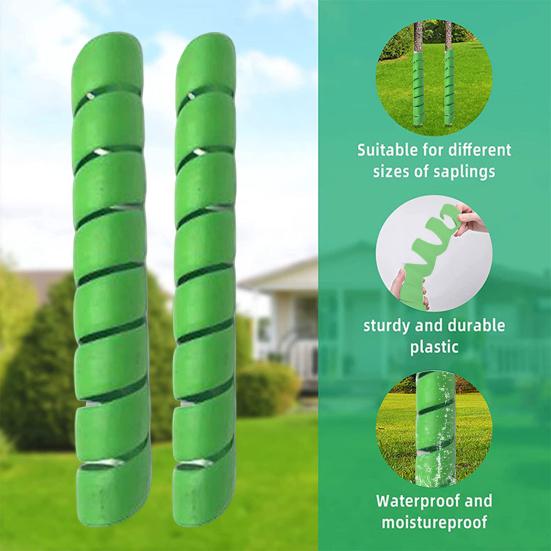 4Pcs Tree Trunk Protector Protect Saplings Plants from Deer Rabbit Cats Rodents Mowers Spiral Tree Guard Tree Wrap