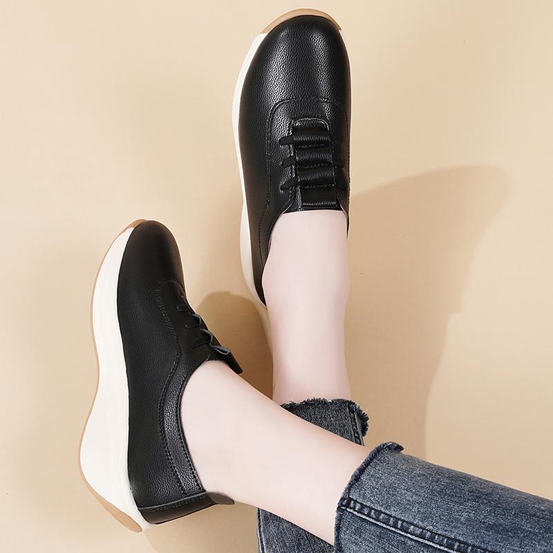 Женские оксфорды, осенне-зимняя кожаная черная офисная деловая обувь в британском стиле для студенток и девушек