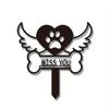 1 шт. Знак-маркер для домашних животных с колышком, элегантный мемориальный садовый декор для домашних животных, продуманный подарок на потерю, стильный могильный маркер для собак/кошек
