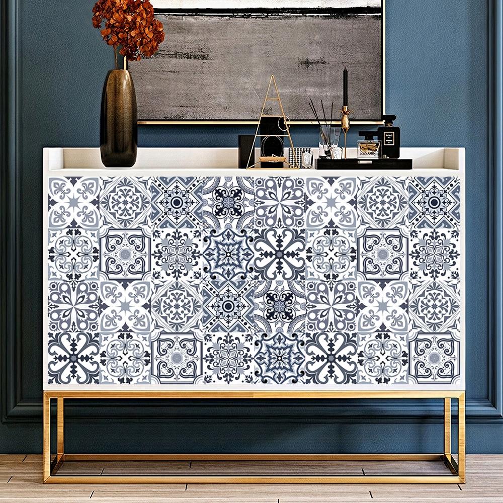 Self-adhesive PVC Patchwork Panel Tiles Set of 10 Wallpaper 20X20Cm Zm-06-038