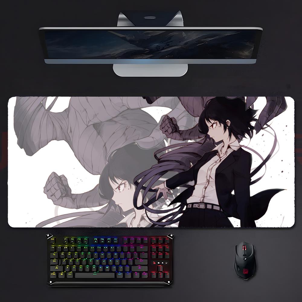 Aajin Demihuman Anime Dark Mouse Pad Mousepad Large Gaming Lockedge Thickened Pc Table Desk Mat