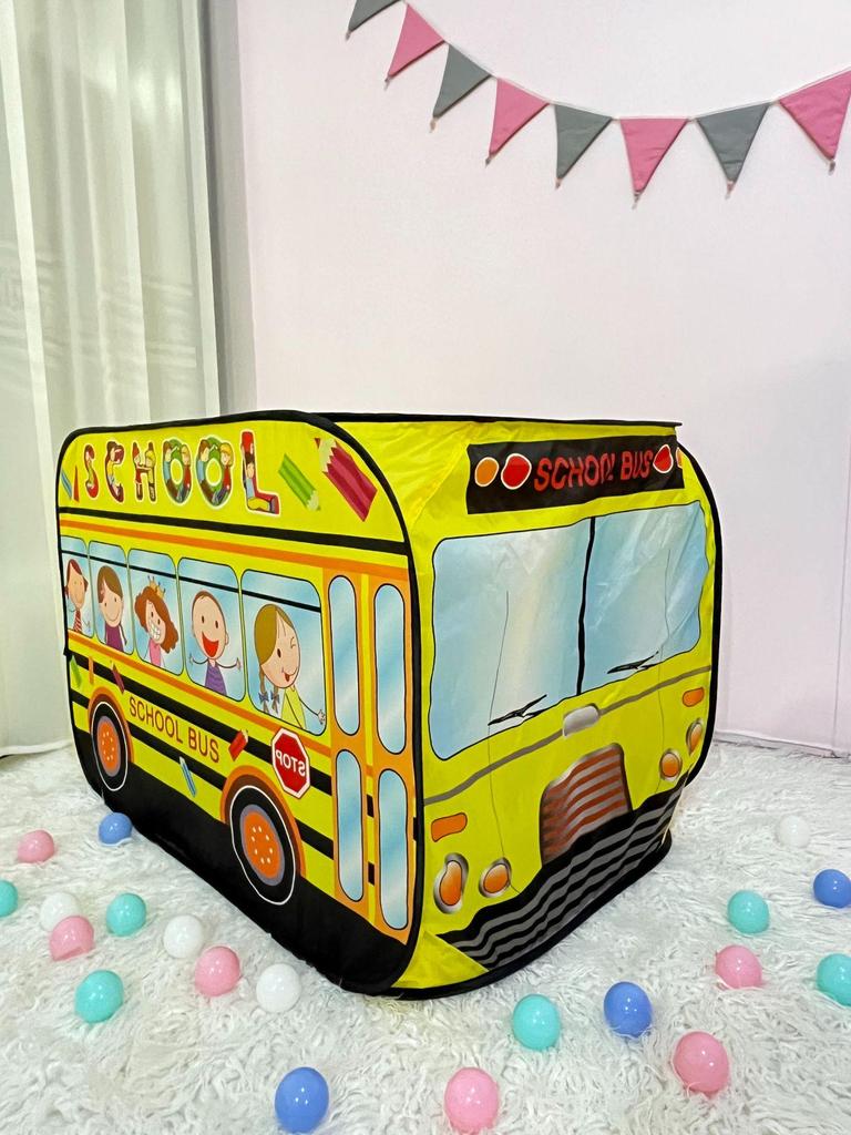 Детский игровой домик для помещений: Складная палатка и бассейн с шариками Машина Вилла