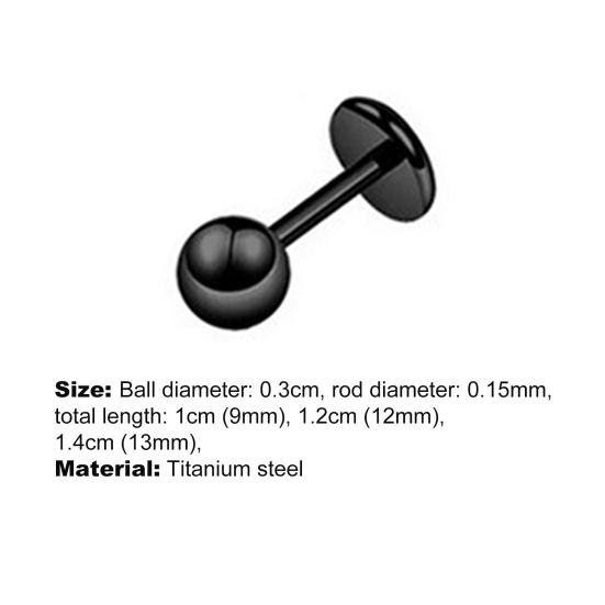 Ушные шпильки Простые, легко подходящие, из титановой стали, в форме штанги, спираль, козелок