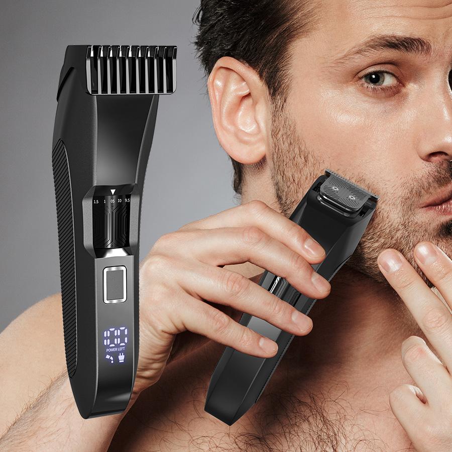 Триммер для бороды The Beard Men's - Беспроводная машинка для стрижки с регулировкой длины на 20 положений для ухода за лицом и телом
